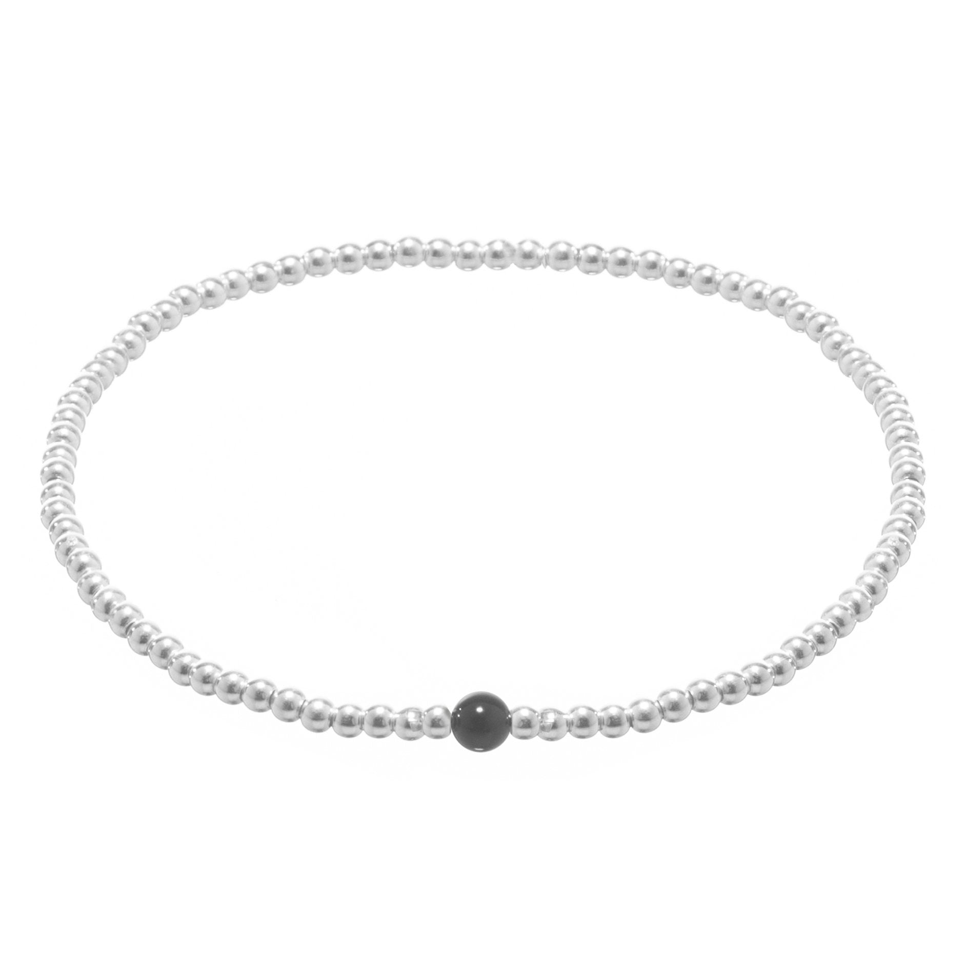 Pulsera de plata con piedras naturales