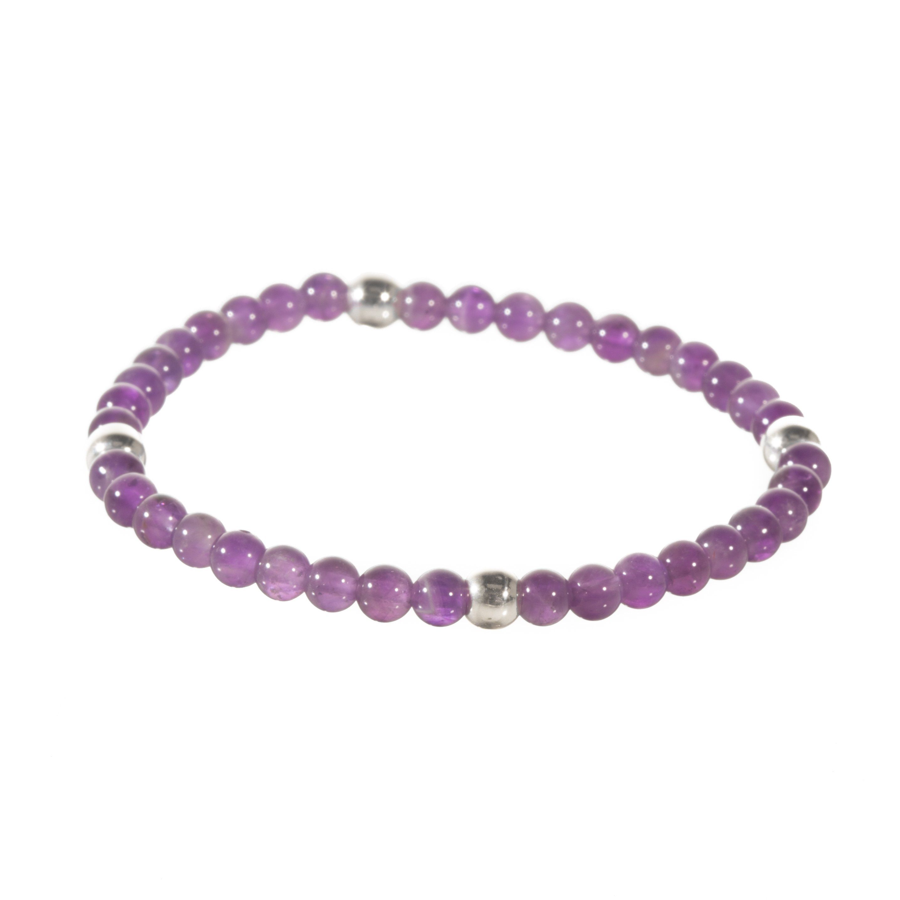 Pulsera de esferas miniatura con plata