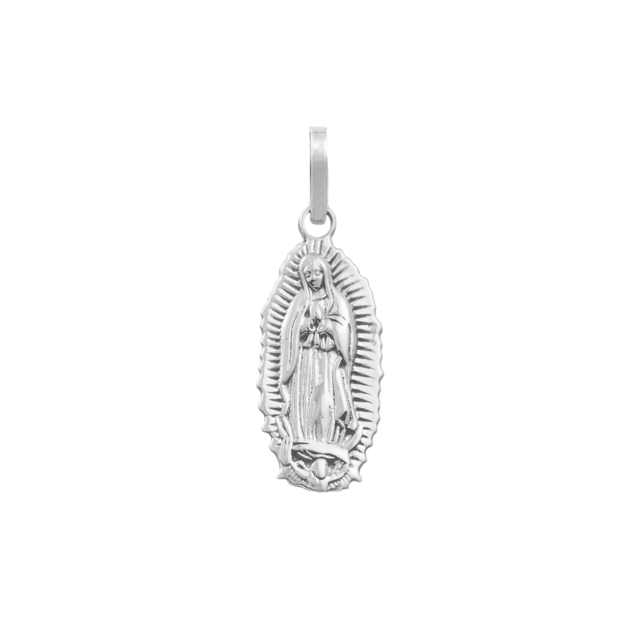 Dije Virgen de plata de plata mexicana