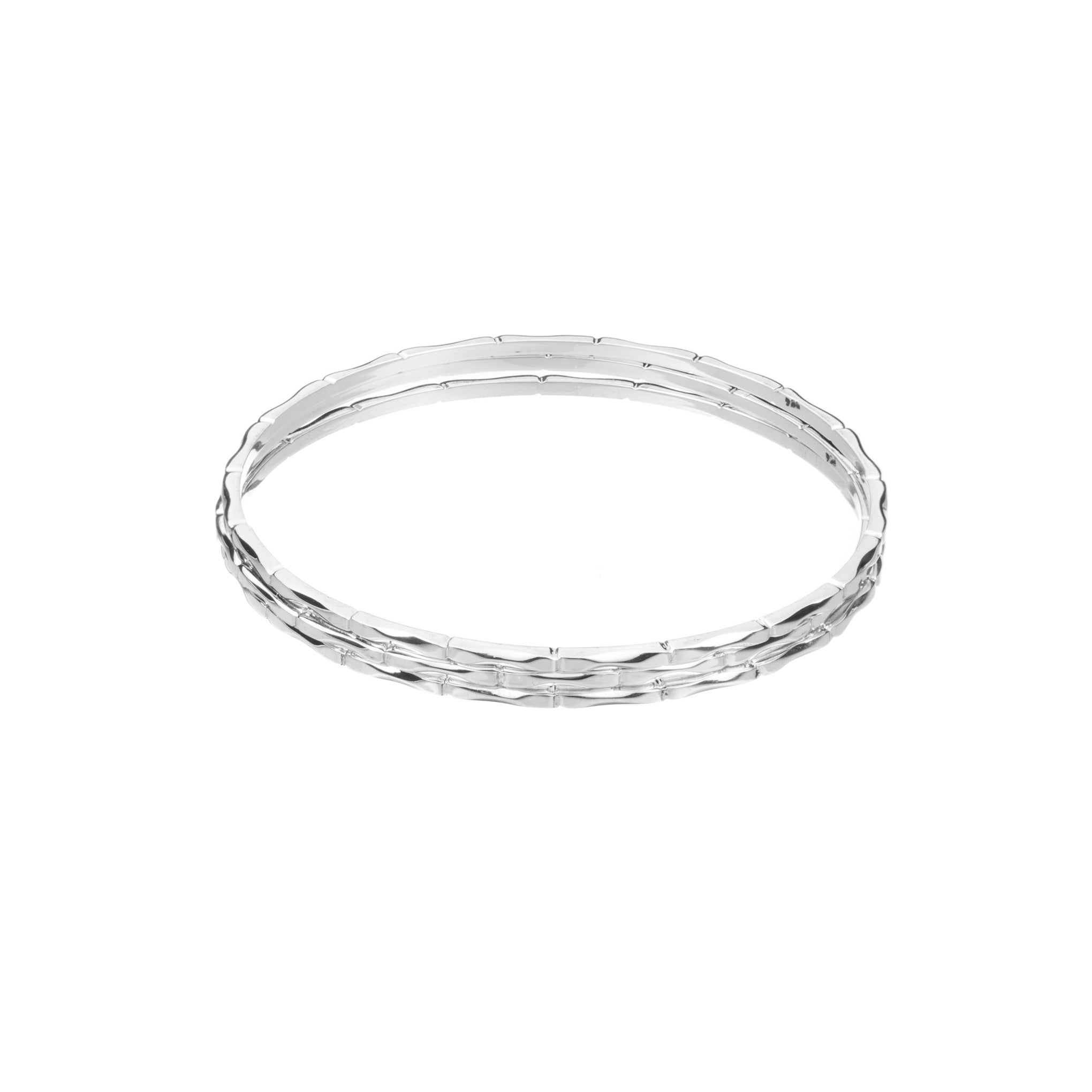 Weekend bracelet with silver bamboo detail