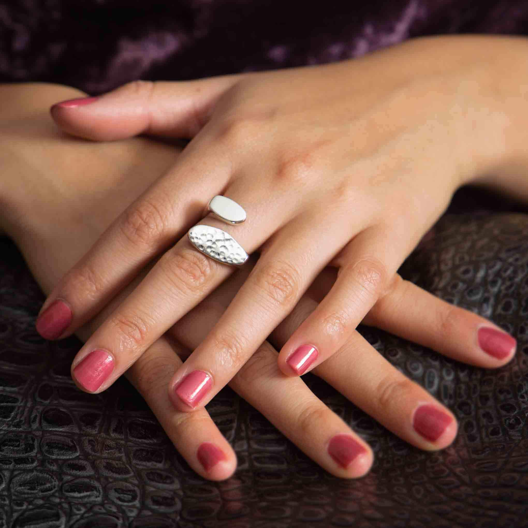 Silver Ring Found Ovals