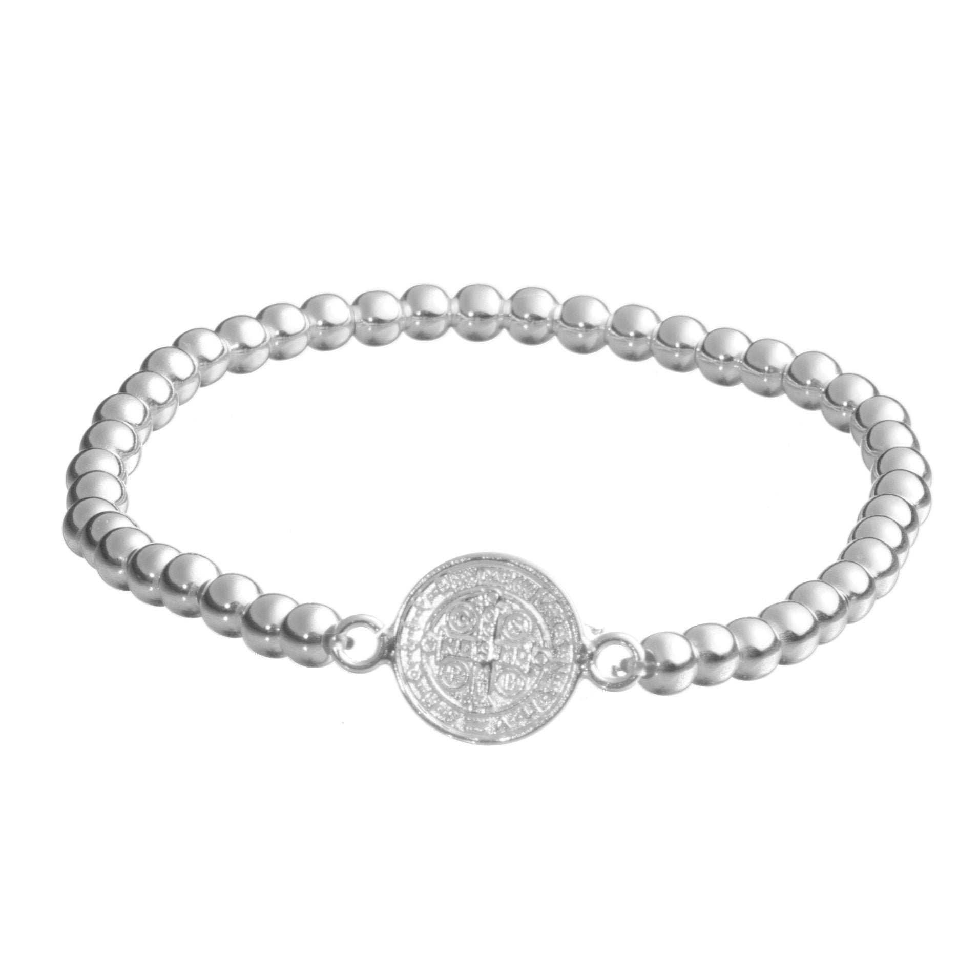 Bracciale San Benito – Argento 925 Con Dettagli Rossi – Protezione – Regolabile - Foto 4